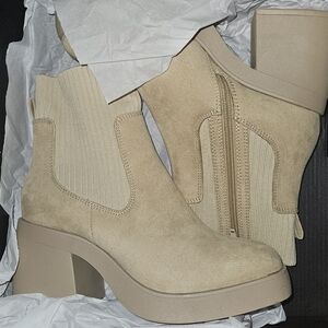 (2 PAIR BUNDLE) Steve Madden Boots Klarisa - Taupe And Black